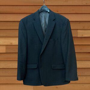 Lauren Ralph Lauren Black Wool/Silk/Cashmere Blazer - Size 46R